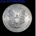 Монета 1 доллар 2001 г. Шагающая свобода. Серебро. 